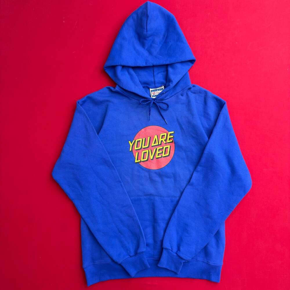 Vintage 90s Santa Cruz Skateboards logo "YOU ARE LOVED" Y2K sweater hoodie p